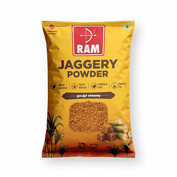 Ram Jaggery Powder 1KG Pouch