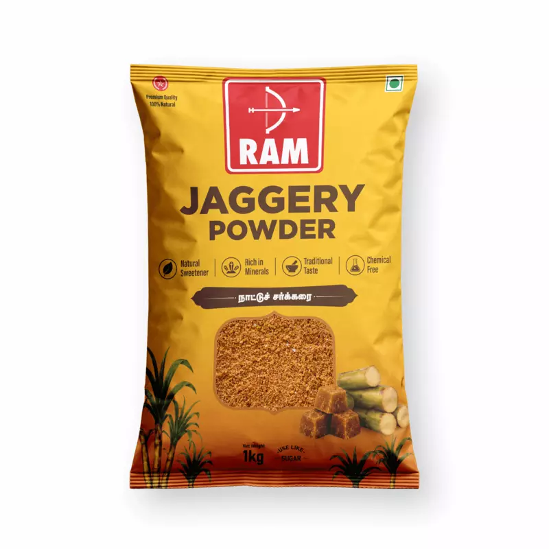 Ram Jaggery Powder 1KG Pouch
